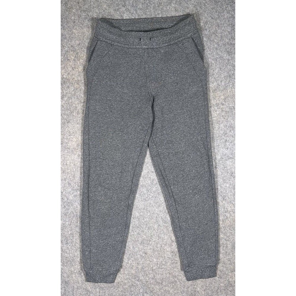Lululemon Scuba Joggers Women’s 8 Speckled Black Lounge Pants Gym Athleisure